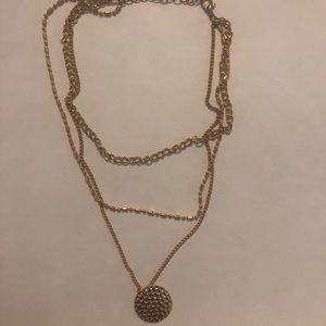 Triple Layer Gold Necklace